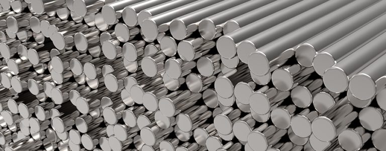 3d abstract  round metal bars